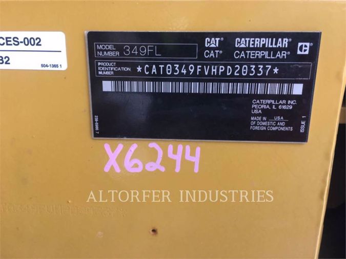 2018 CATERPILLAR 349F