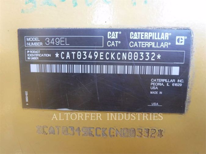2014 CATERPILLAR 349E
