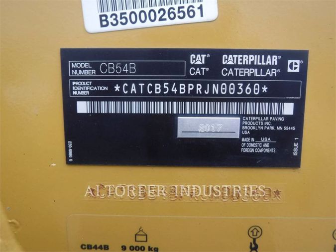 2017 CATERPILLAR CB54
