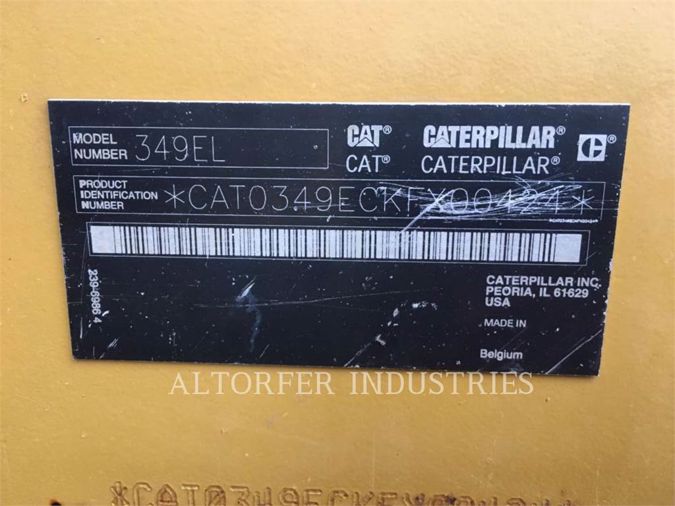 2015 CATERPILLAR 349E