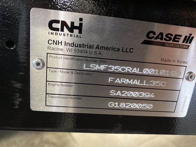2020 CASE IH FARMALL 35