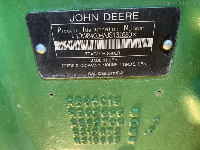 2018 JOHN DEERE 8400R