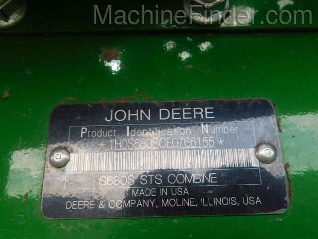 2014 JOHN DEERE S680