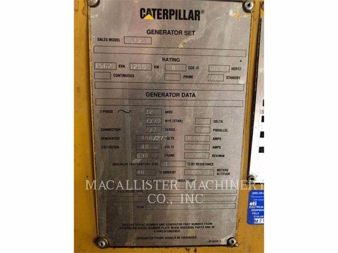 1999 CATERPILLAR 3512