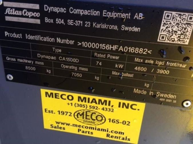 2016 DYNAPAC CA1500