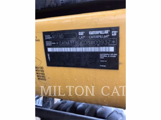 2013 CATERPILLAR M318