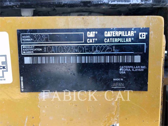 2015 CATERPILLAR 323F