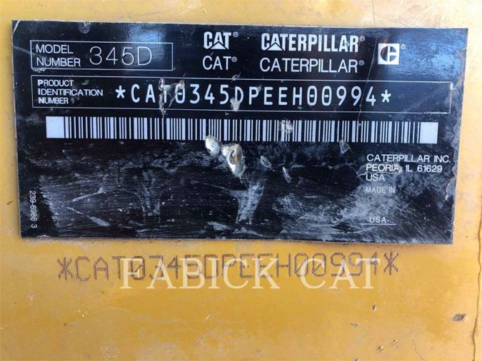 2011 CATERPILLAR 345D