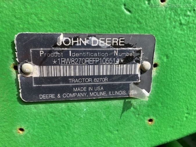2015 JOHN DEERE 8270R