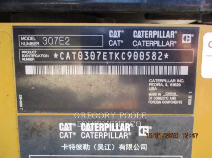 2017 CATERPILLAR 307