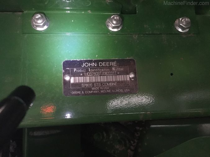 2018 JOHN DEERE S760