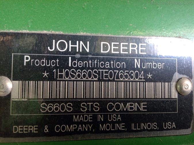 2014 JOHN DEERE S660
