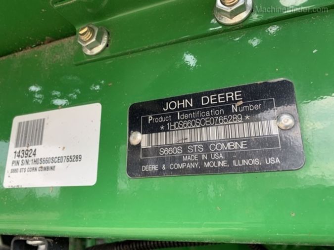 2014 JOHN DEERE S660