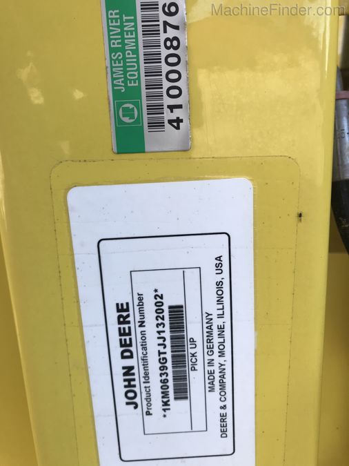 2018 JOHN DEERE 639