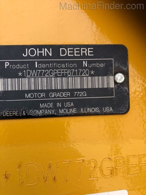 2016 JOHN DEERE 772G