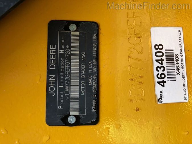 2016 JOHN DEERE 772G