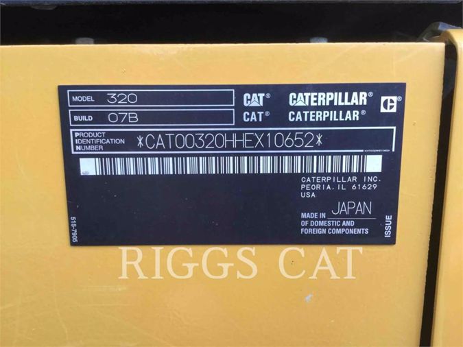 2019 CATERPILLAR 320