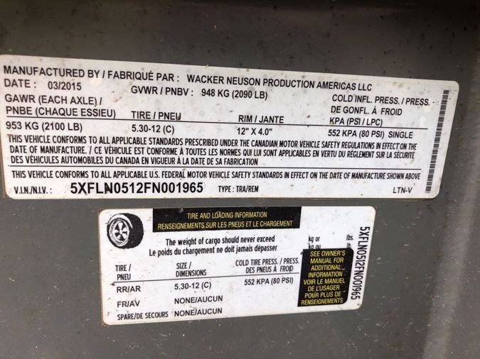 2015 WACKER NEUSON LTN6
