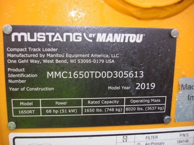 2019 MUSTANG 1650