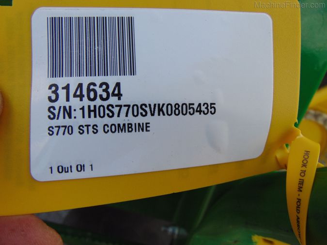 2019 JOHN DEERE S770