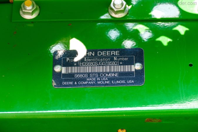 2016 JOHN DEERE S680